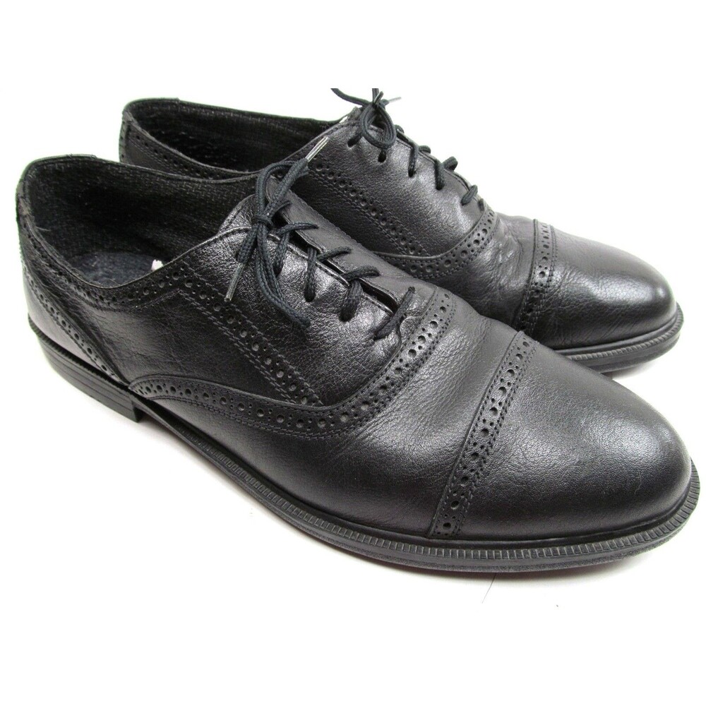 Cranston Cap Toe  Black Shoes Mens Size 12